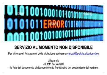 Immagine: SERVIZIO AL MOMENTO NON DISPONIBILE