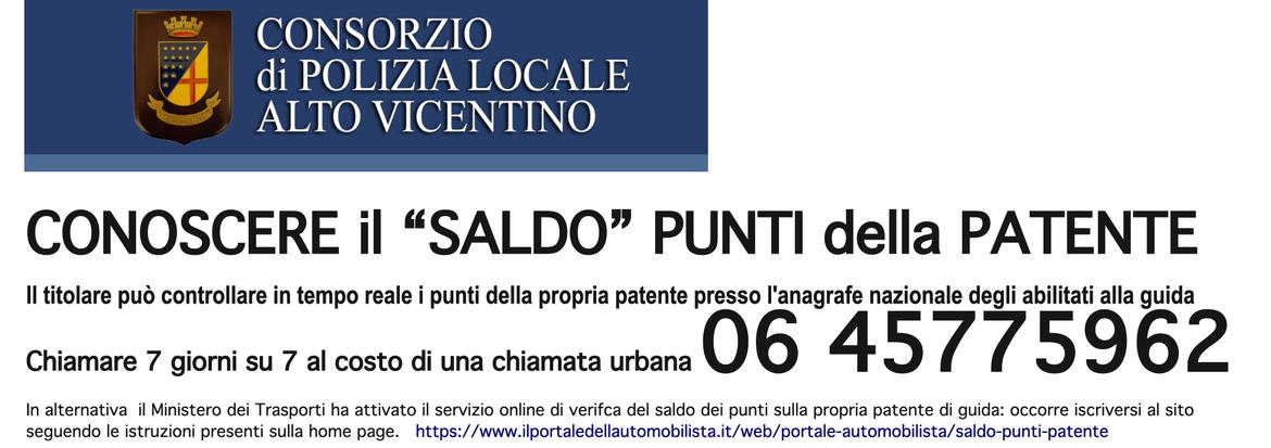 CONOSCERE il “SALDO” PUNTI della PATENTE
